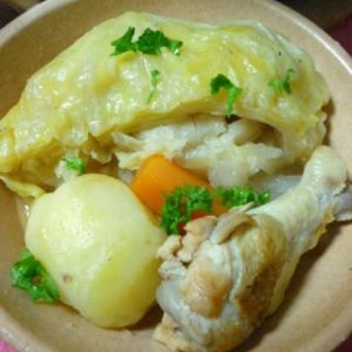 ガーリック＆バター☆野菜と鶏手羽元のポトフ